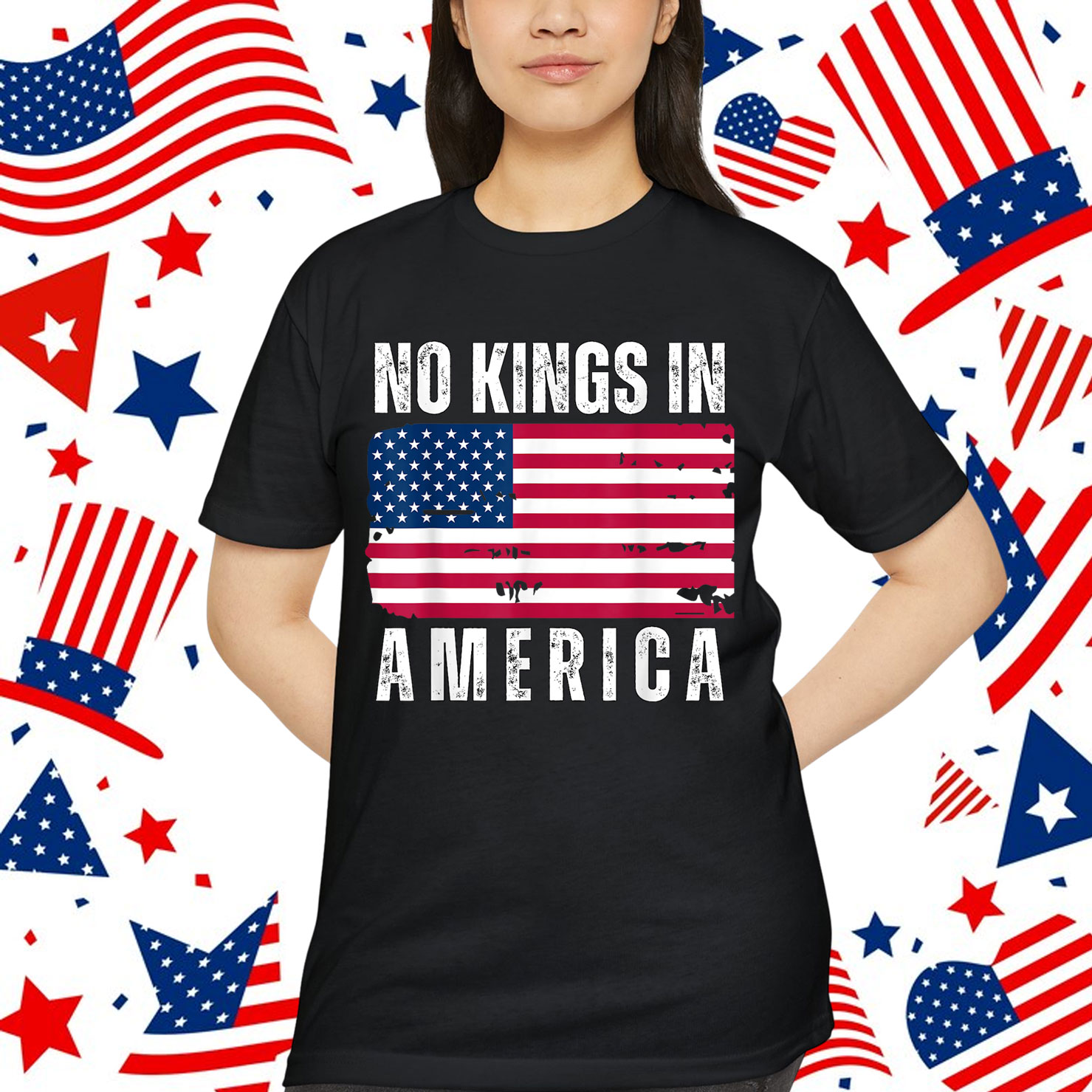 No Kings Vintage Patriotic Freedom Liberty Usa Liberty Shirt