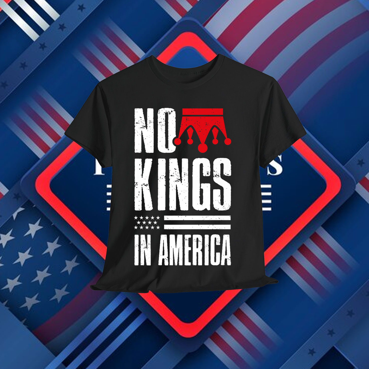 No Kings Vintage Patriotic Freedom Liberty Shirt