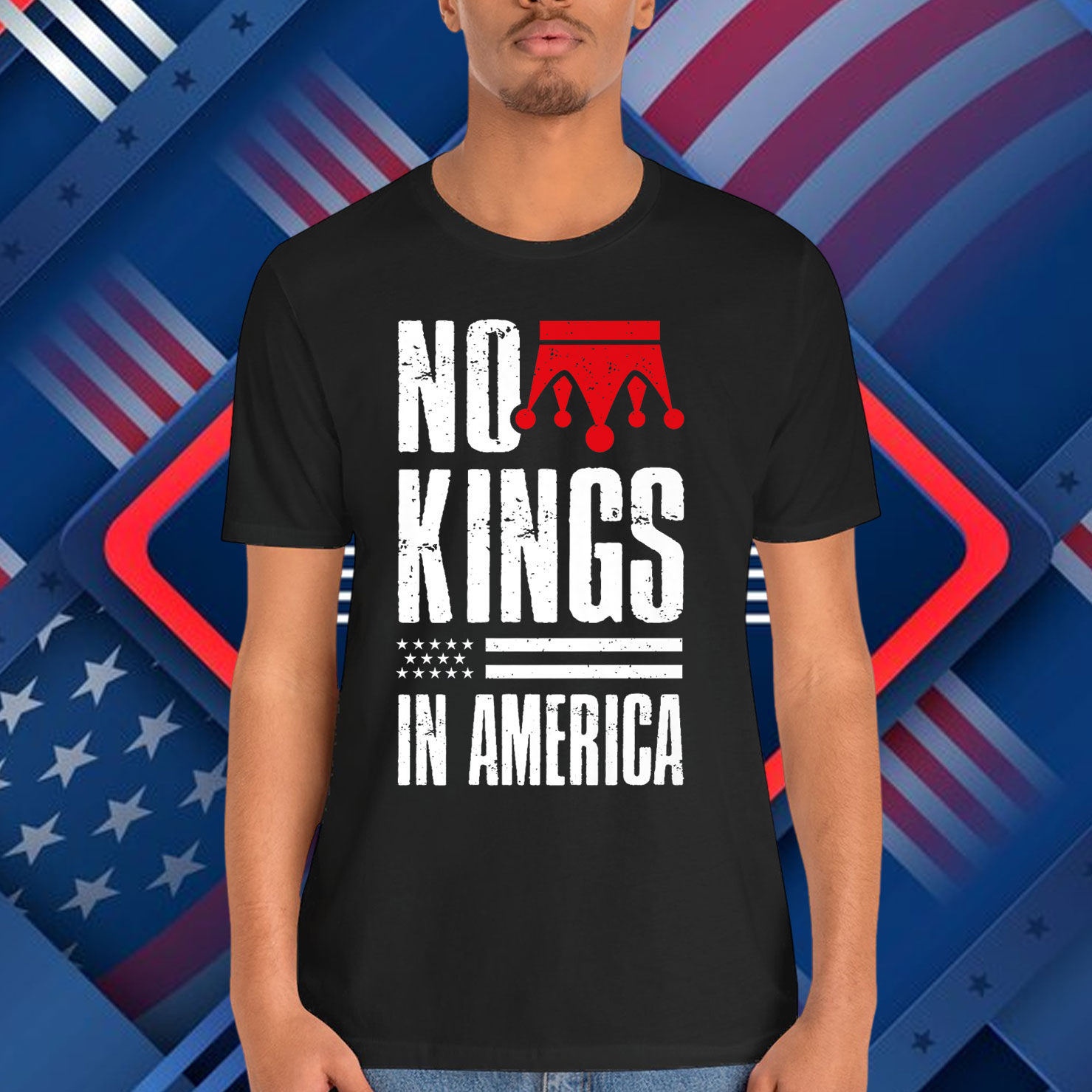 No Kings Vintage Patriotic Freedom Liberty Shirt