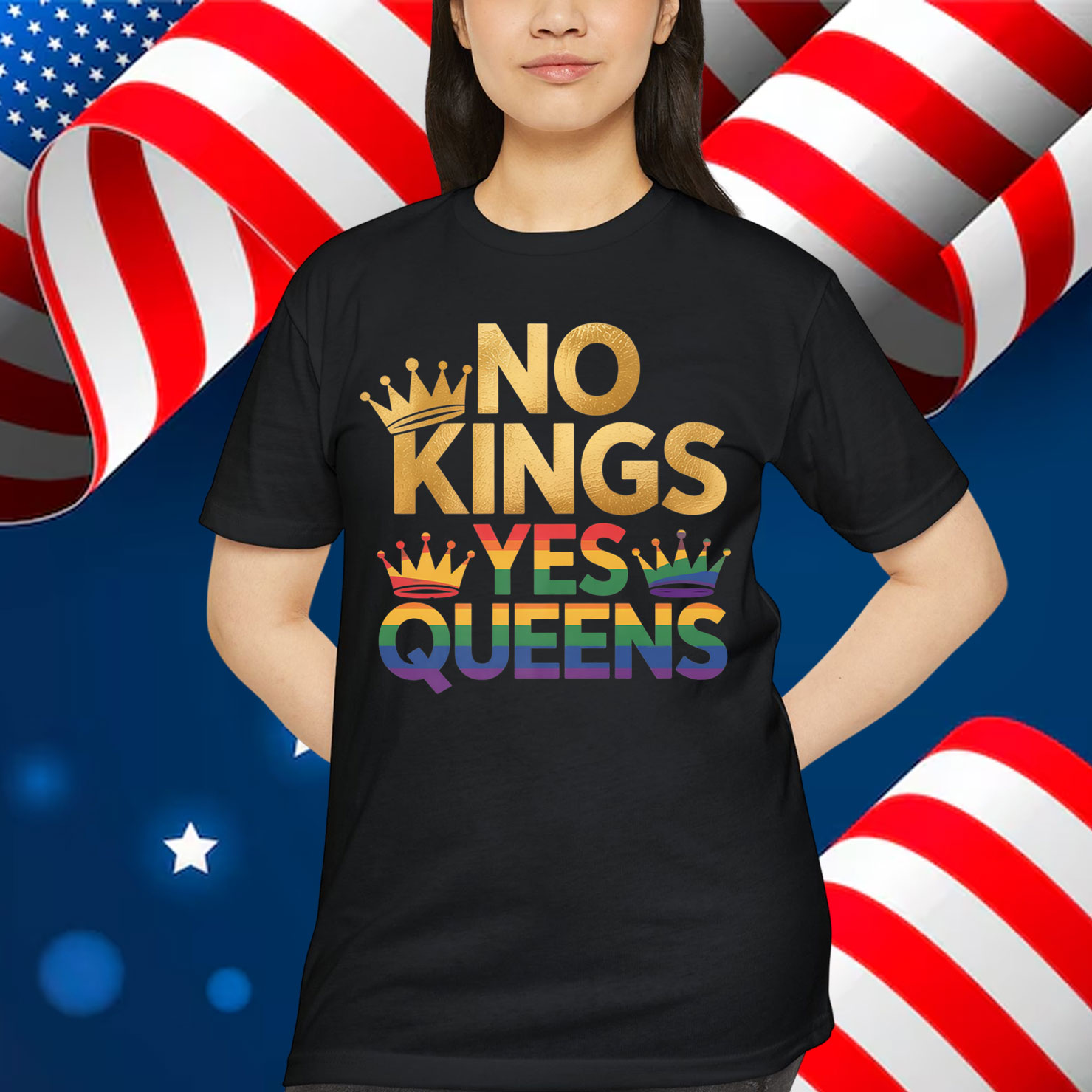 No Kings Yes Queens T-Shirt