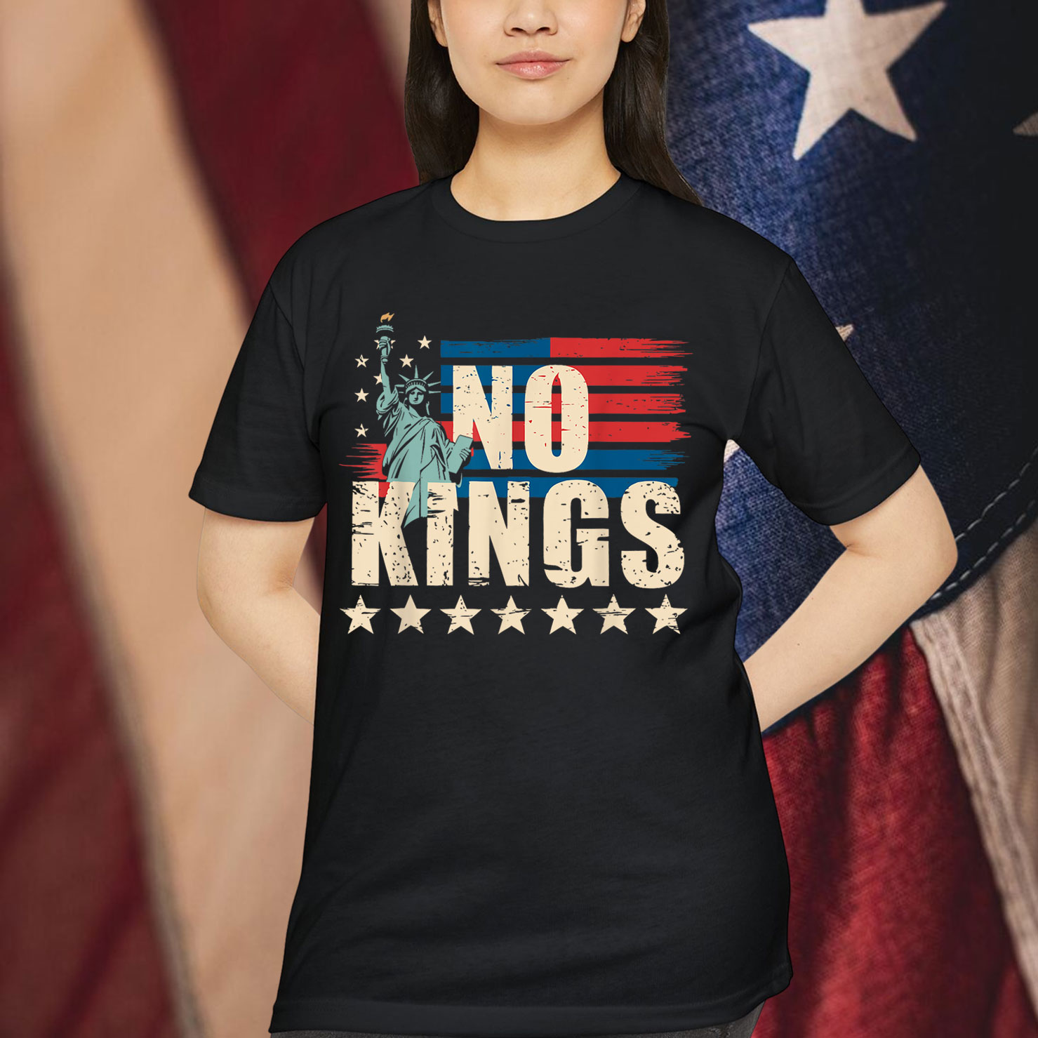 No Kings in America 4th Of July Womens Shirt