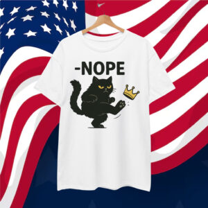 No Kings in America Black Cat Shirt