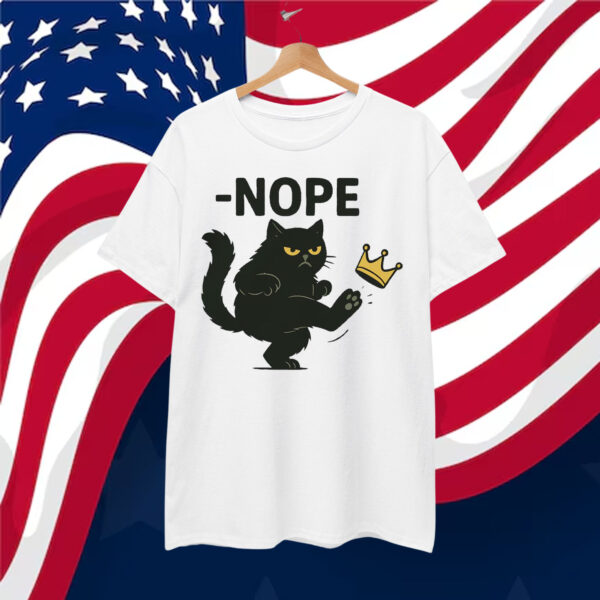 No Kings in America Black Cat Shirt