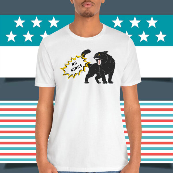 No Kings in America Black Cat T-Shirt