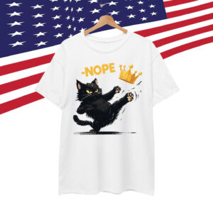 No Kings in America Black Cat Shirt