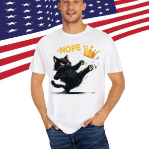 No Kings in America Black Cat Shirt