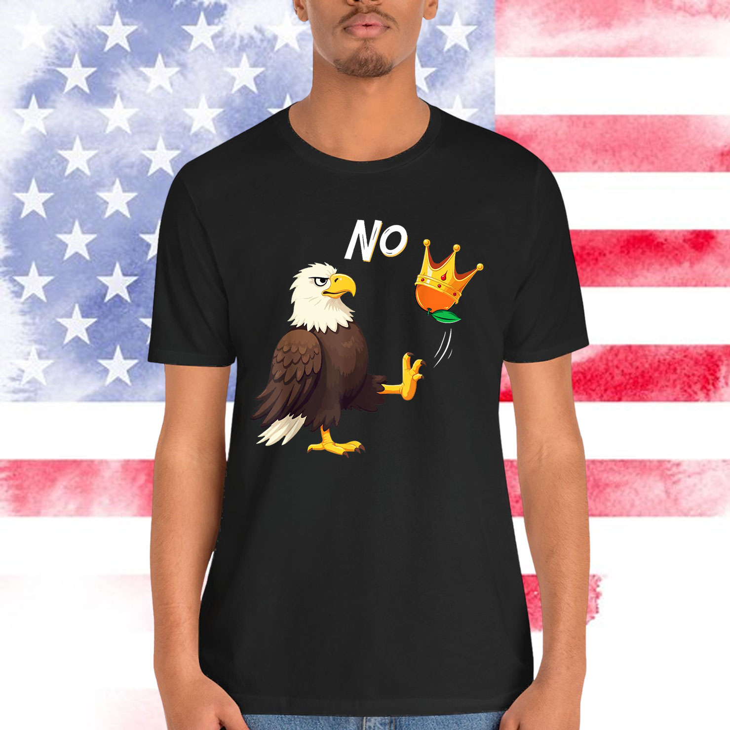 No Kings in America Eagle Anti Fascism Shirt