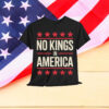 No Kings in America Flag Save Democracy T-Shirt