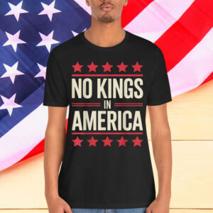 No Kings in America Flag Save Democracy T-Shirt