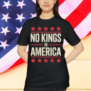 No Kings in America Flag Save Democracy T-Shirt