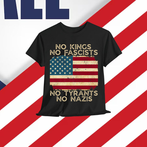 No Kings in America No Fascists We The People Political Shirt