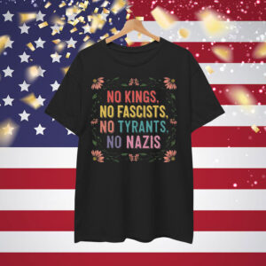 No Kings in America Political Statement Shirt