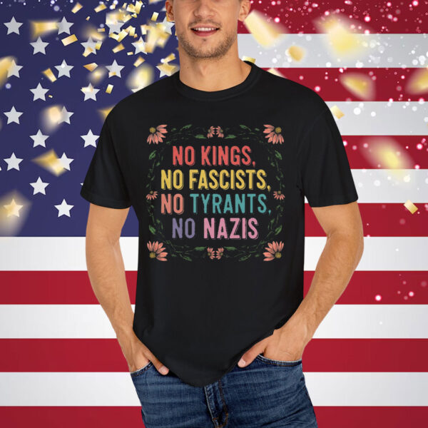 No Kings in America Political Statement Shirt