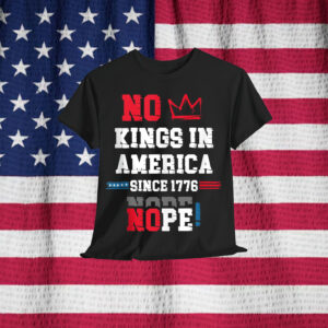 No Kings in America Sicne 1676 Distressed Vintage T-Shirt