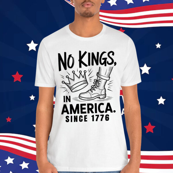No Kings in America Since 1776 Crown T-Shirt