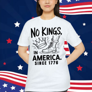No Kings in America Since 1776 Crown T-Shirt