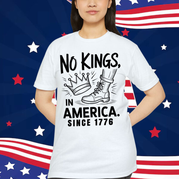 No Kings in America Since 1776 Crown T-Shirt