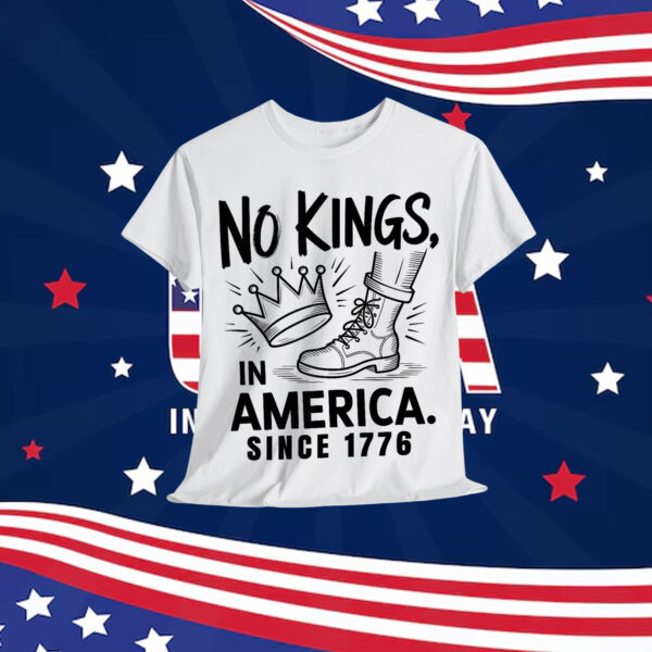 No Kings in America Since 1776 Crown T-Shirt