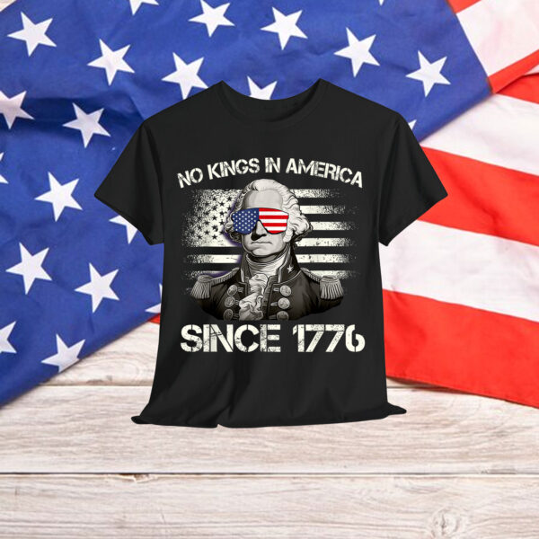 No Kings in America Since 1776 Distressed Shirt