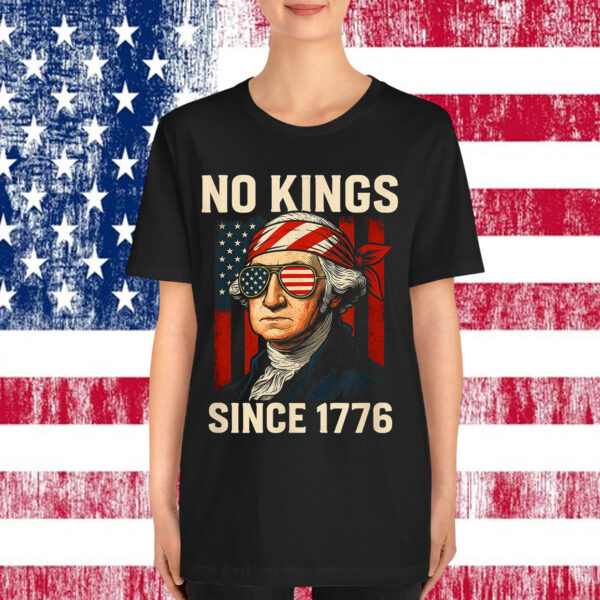 No Kings in America Since 1776 Distressed USA Shirt