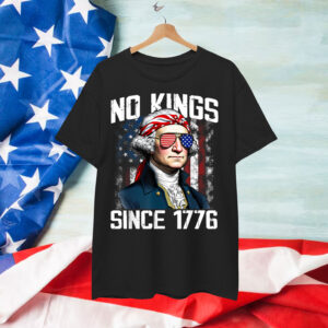 No Kings in America Since 1776 Distressed USA Shirt