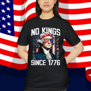 No Kings in America Since 1776 Distressed USA Shirt
