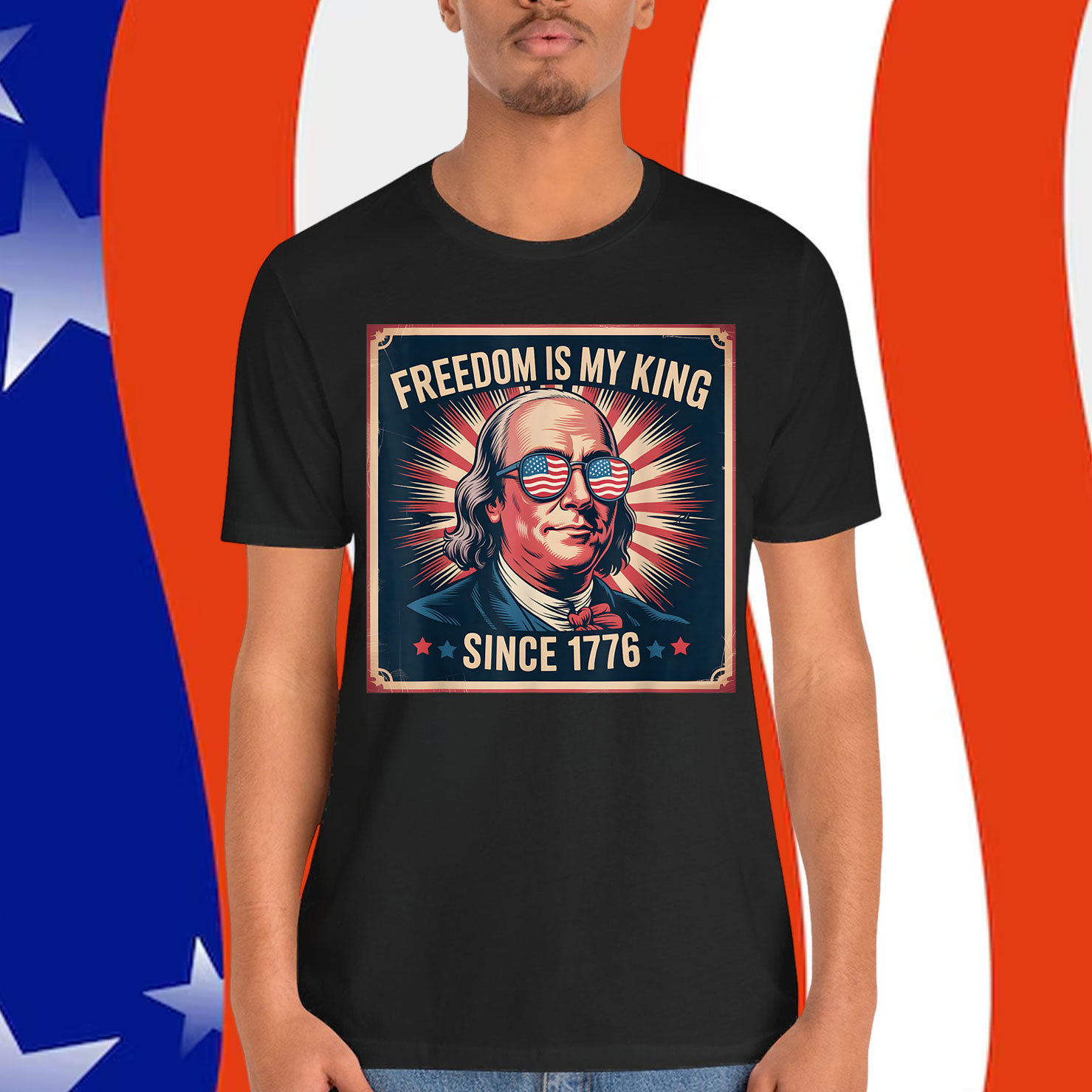 No Kings in America Since 1776 Distressed Shirt