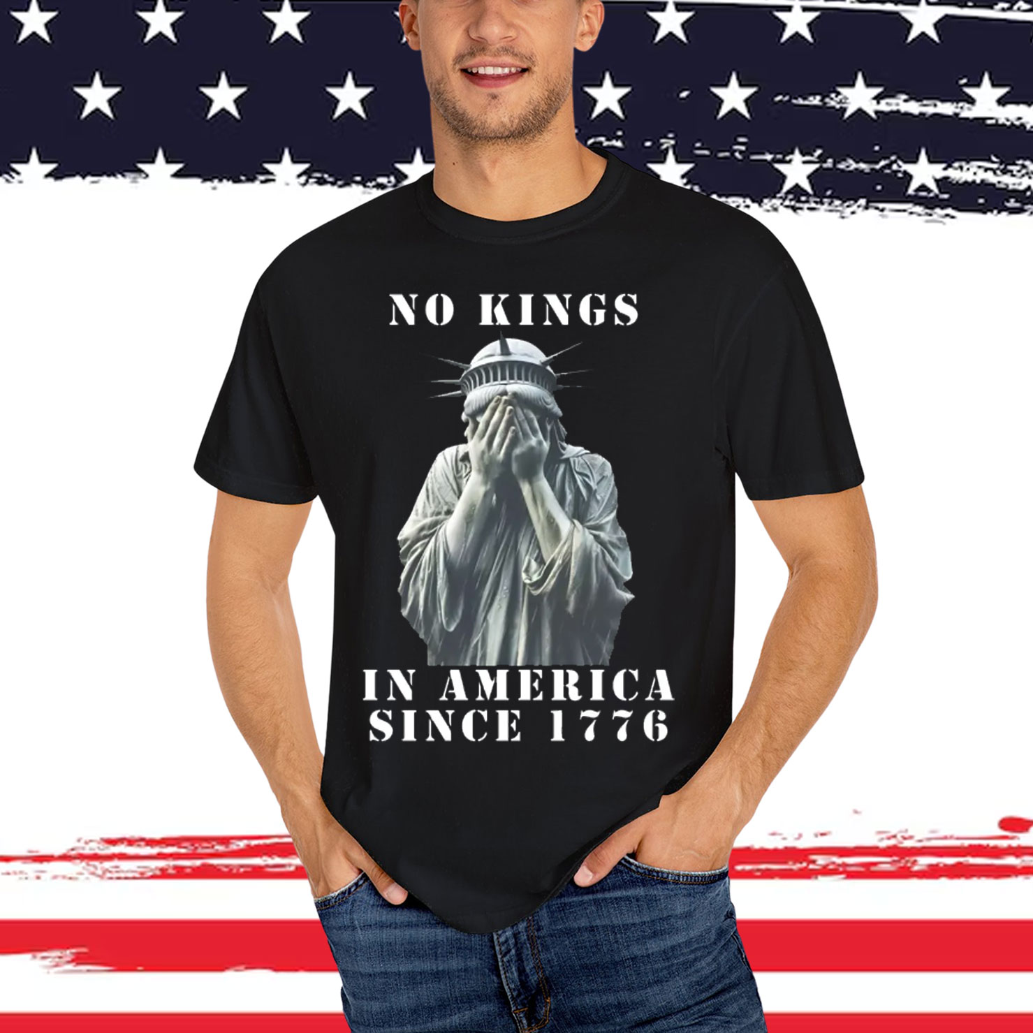 No Kings in America Since 1776 Rejecting Shirt