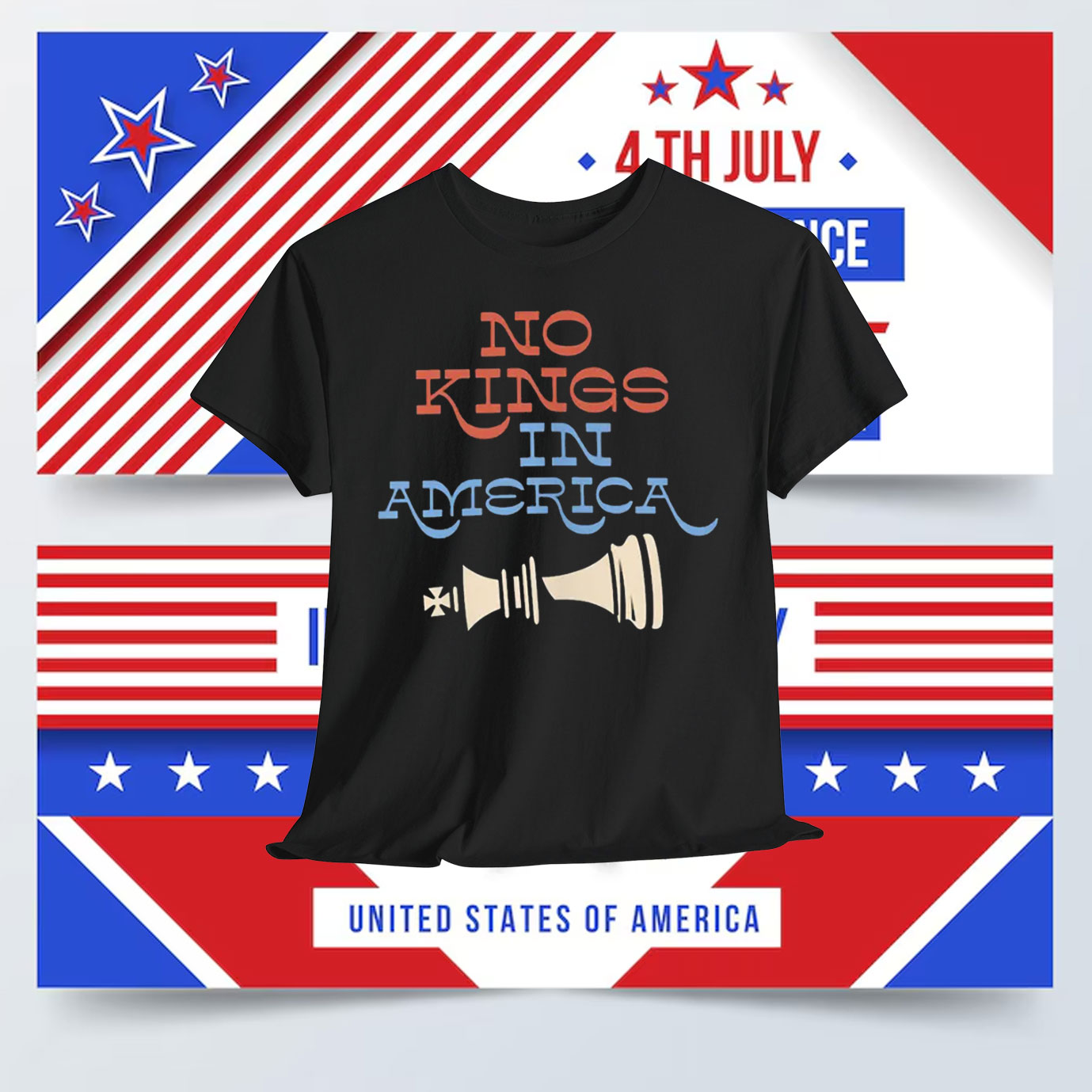 No Kings in America Unisex T-Shirt