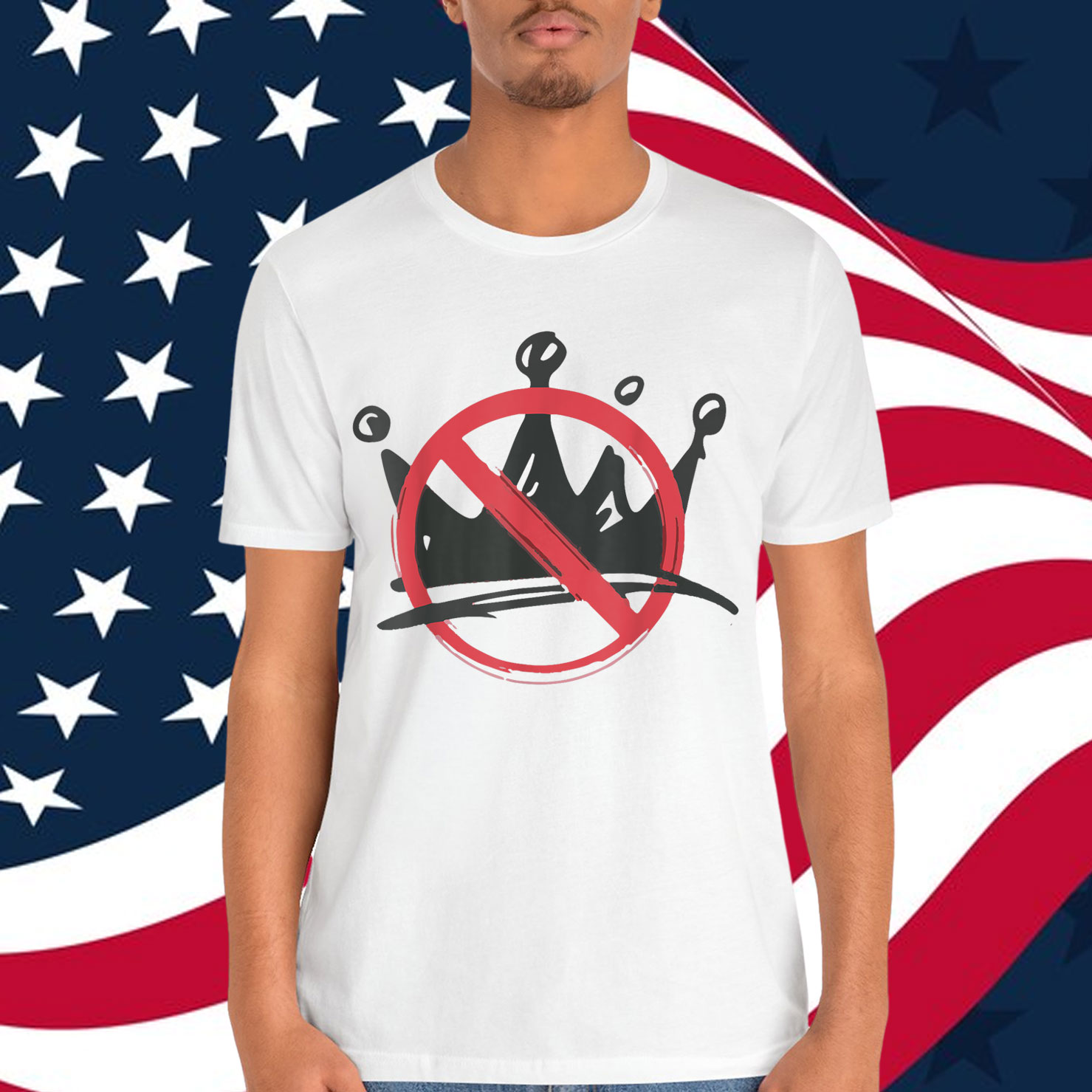 No Kings In America Political 1776 Statement Shirt
