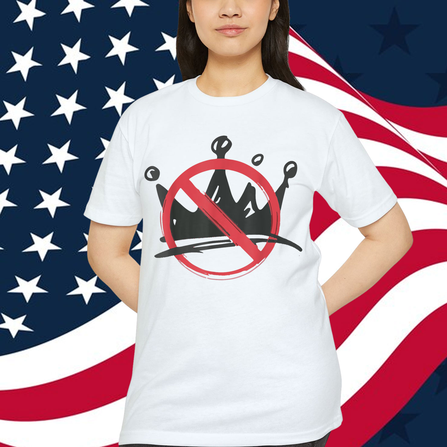 No Kings In America Political 1776 Statement Shirt