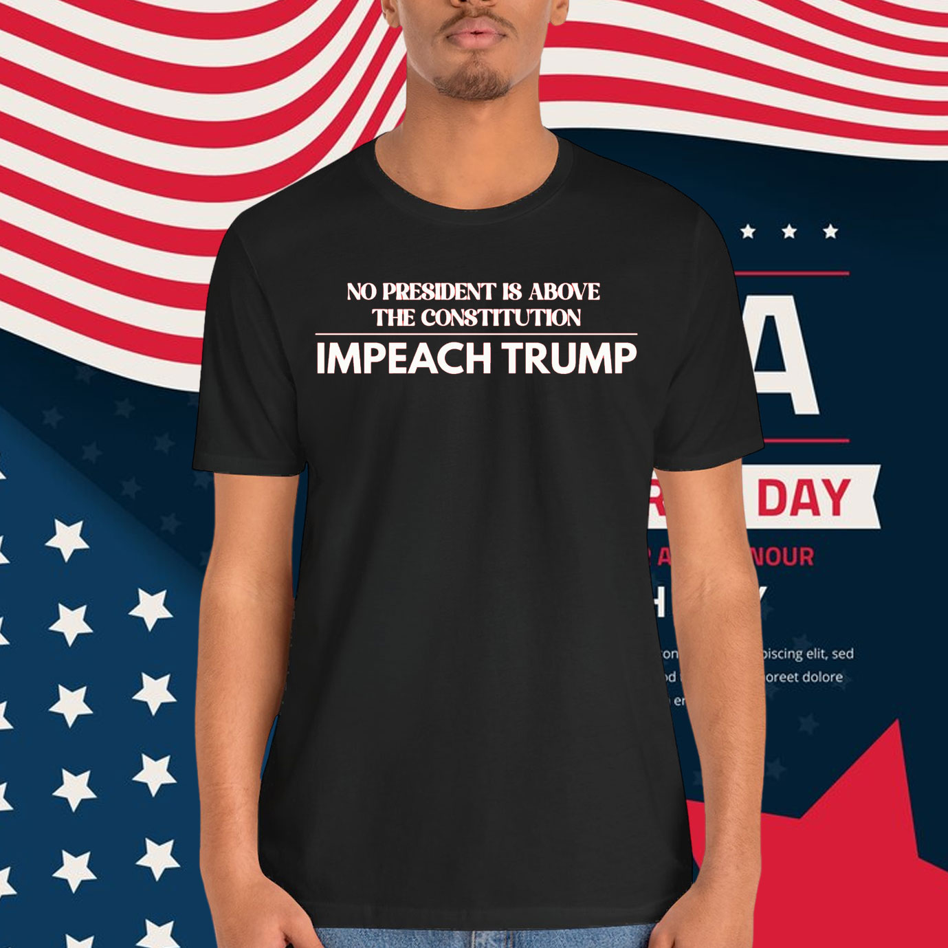 No President Is Above The Constitution Impeach Trump Shirt