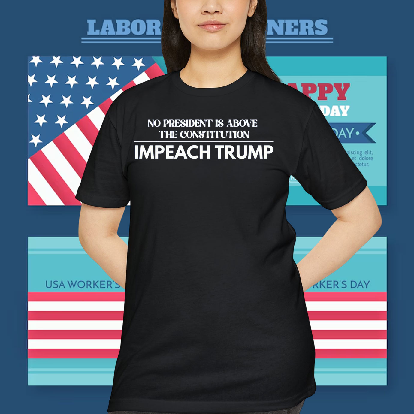 No President Is Above The Constitution Impeach Trump Shirts