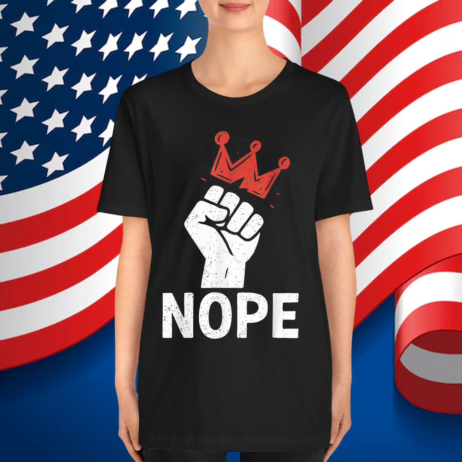 Nope Fist & Crown No Kings Shirt