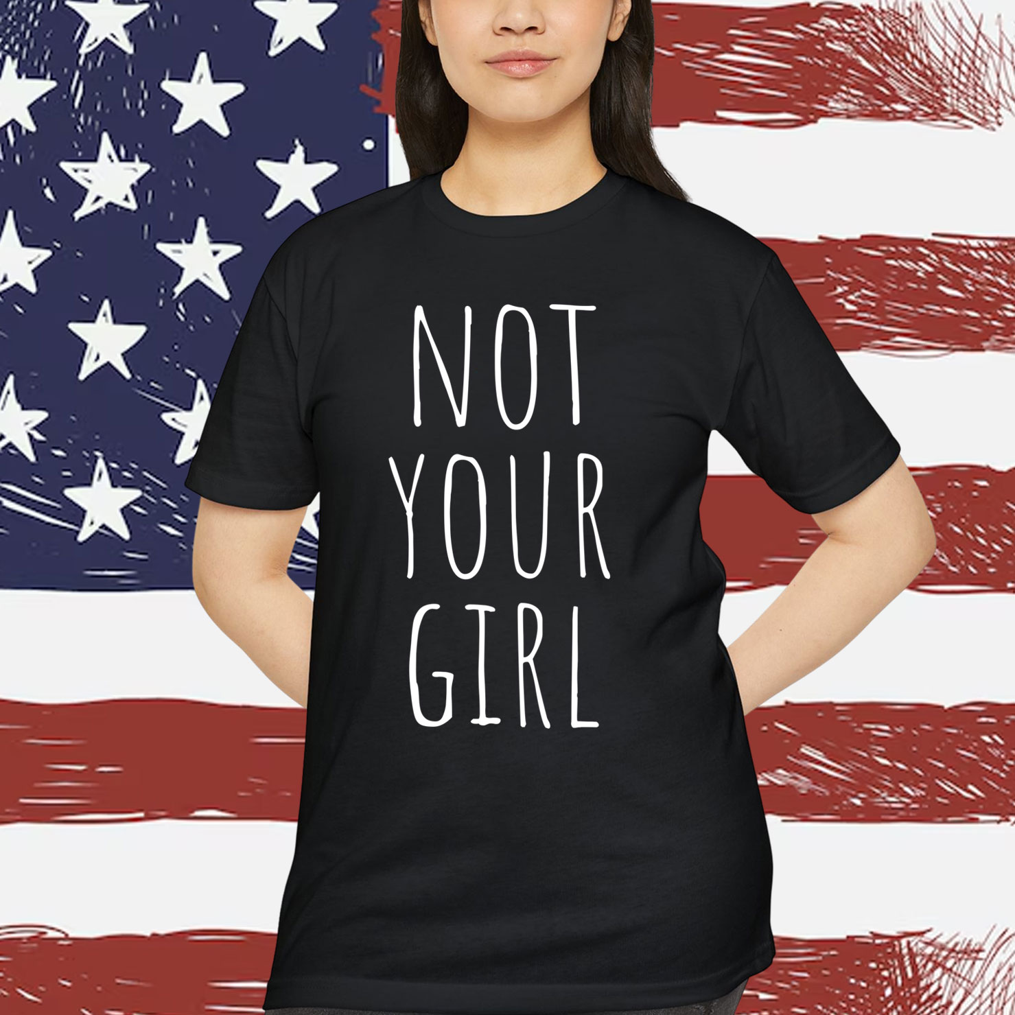 Not Your Girl Girlfriend Wife Relationship Wedding Hands Off Shirt