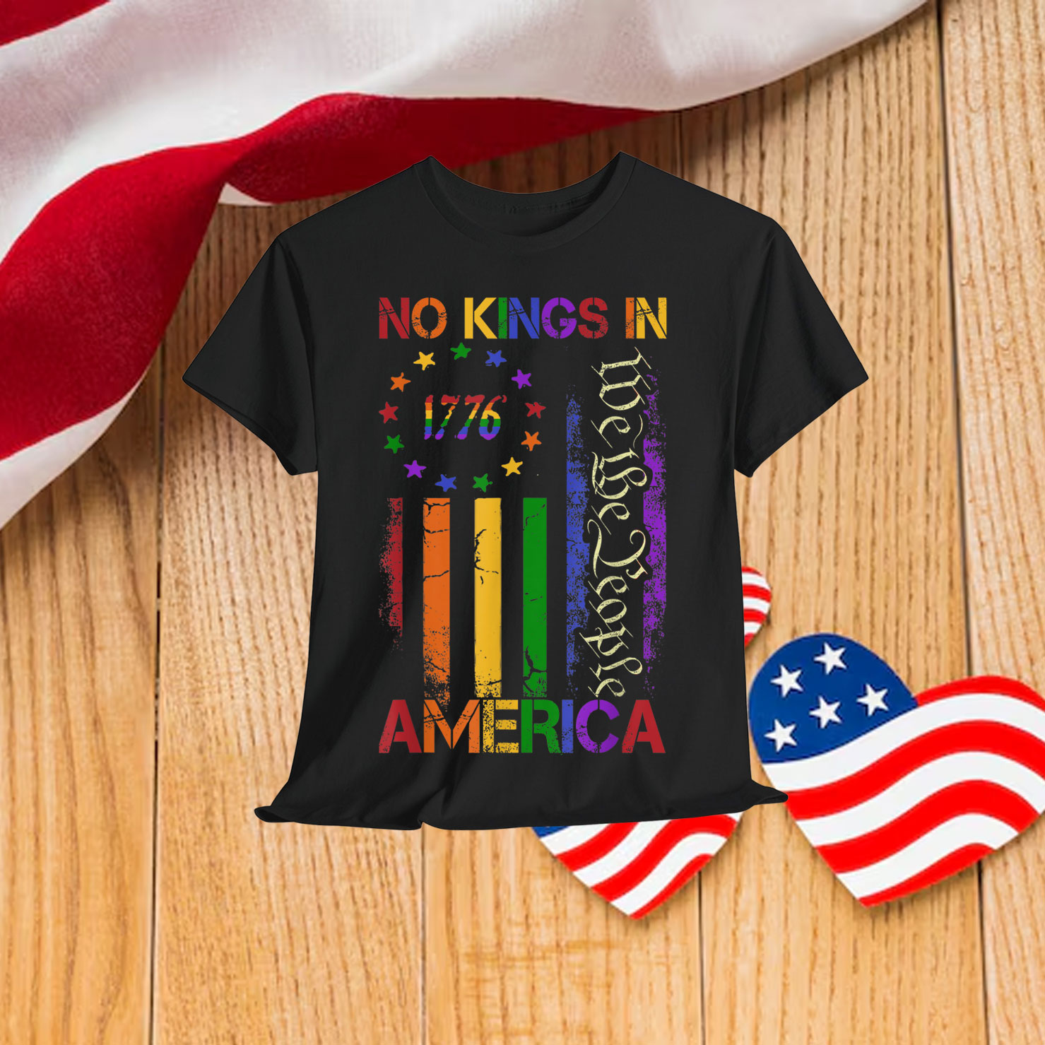 Patriotic Pro-Democracy Protest June 14 No Kings In America Shirt