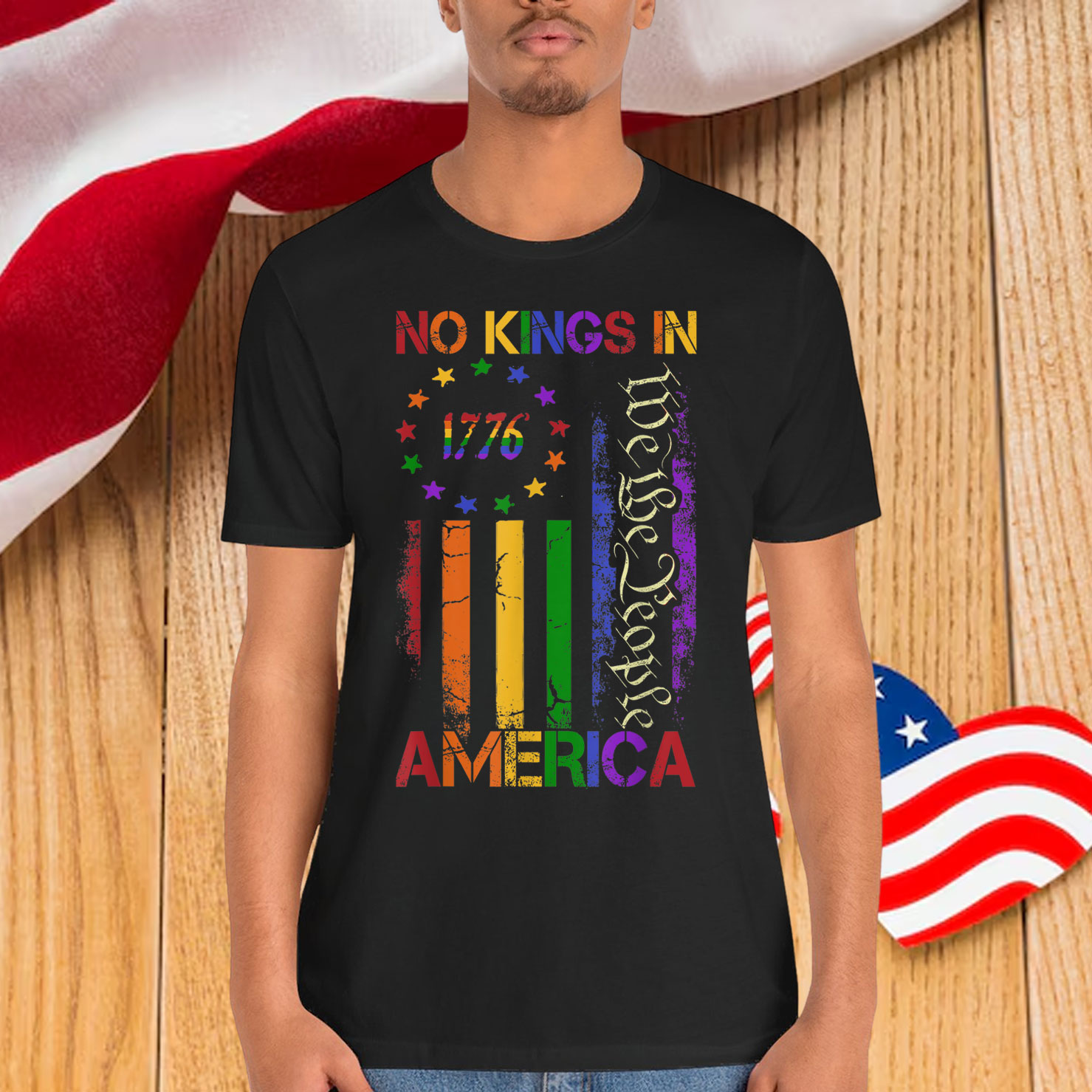 Patriotic Pro-Democracy Protest June 14 No Kings In America Shirt