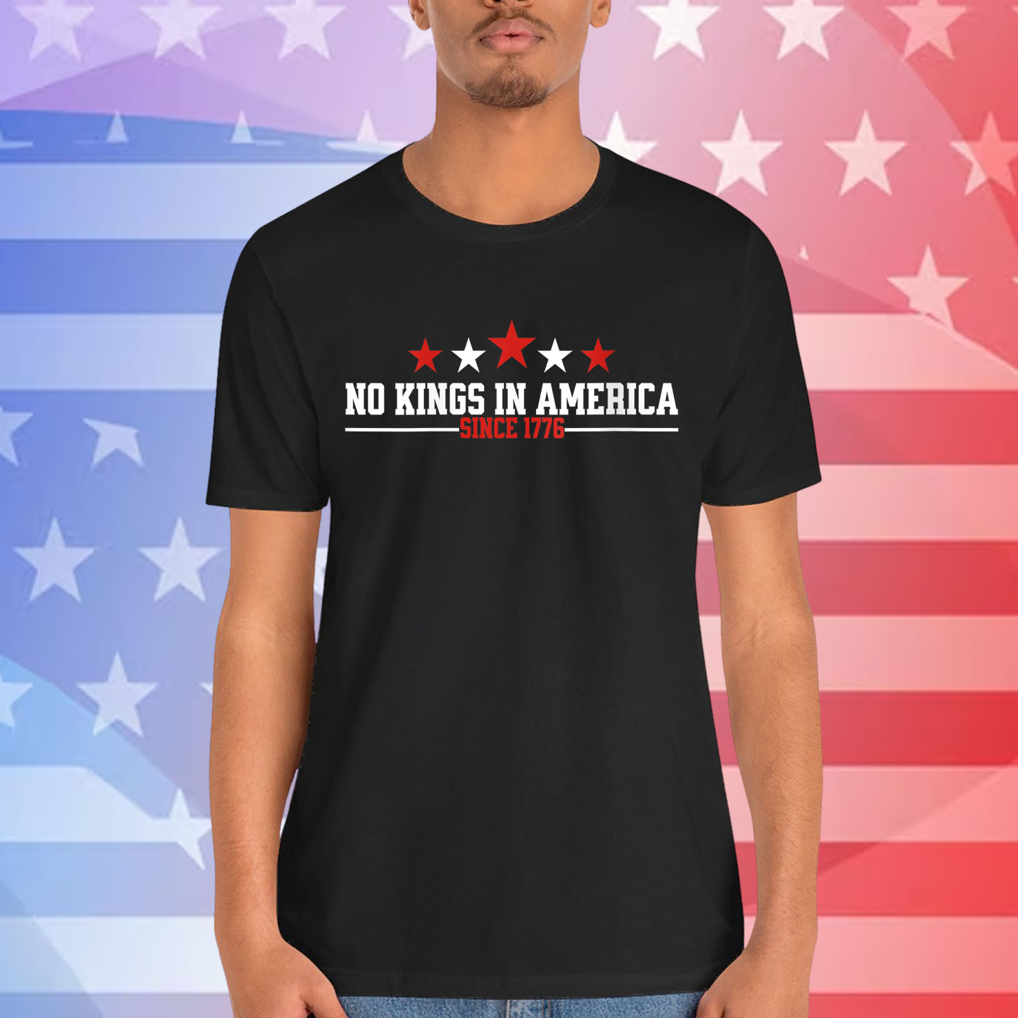 Patriotic Democracy Protest June 14 No Kings In America Shirt