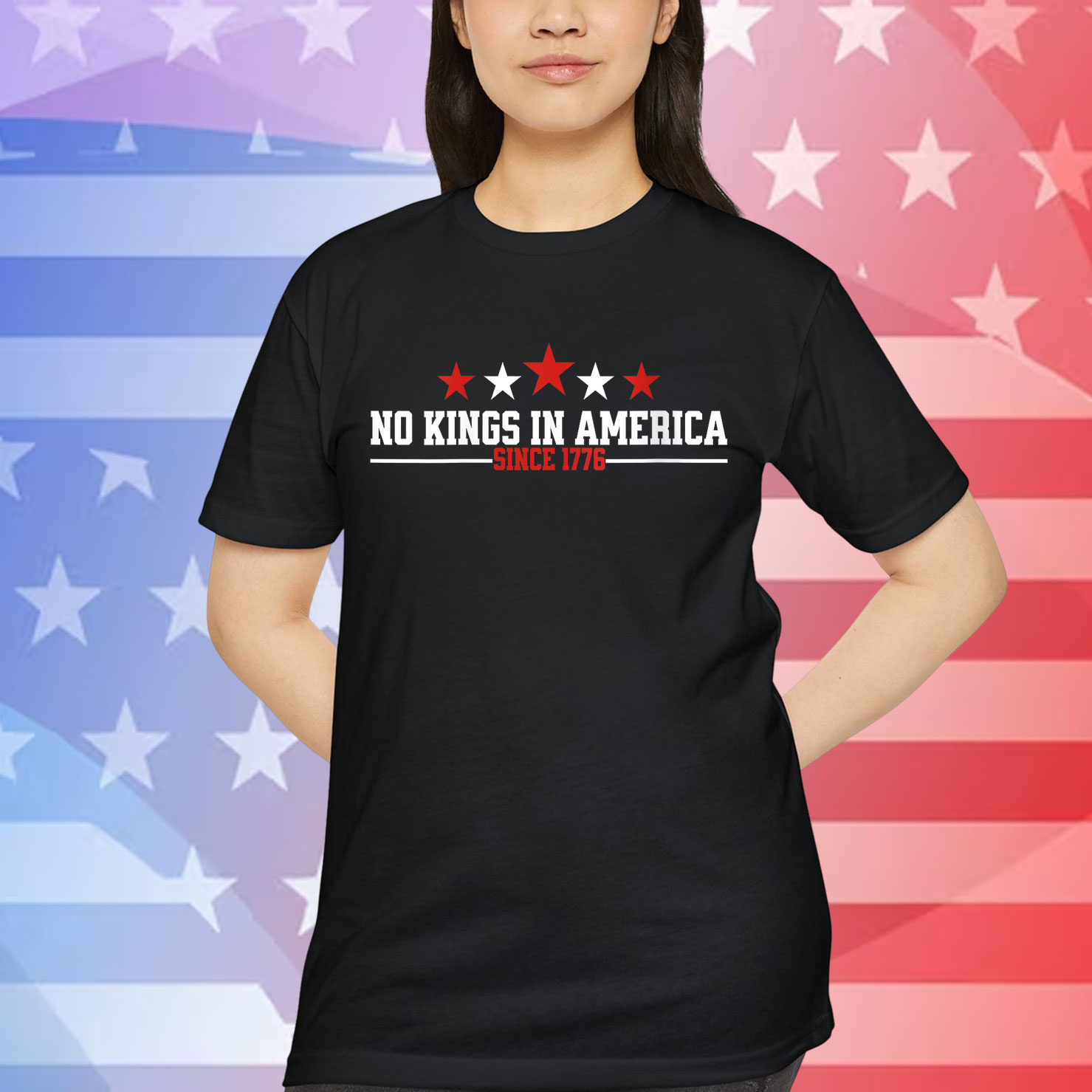Patriotic Democracy Protest June 14 No Kings In America Shirt