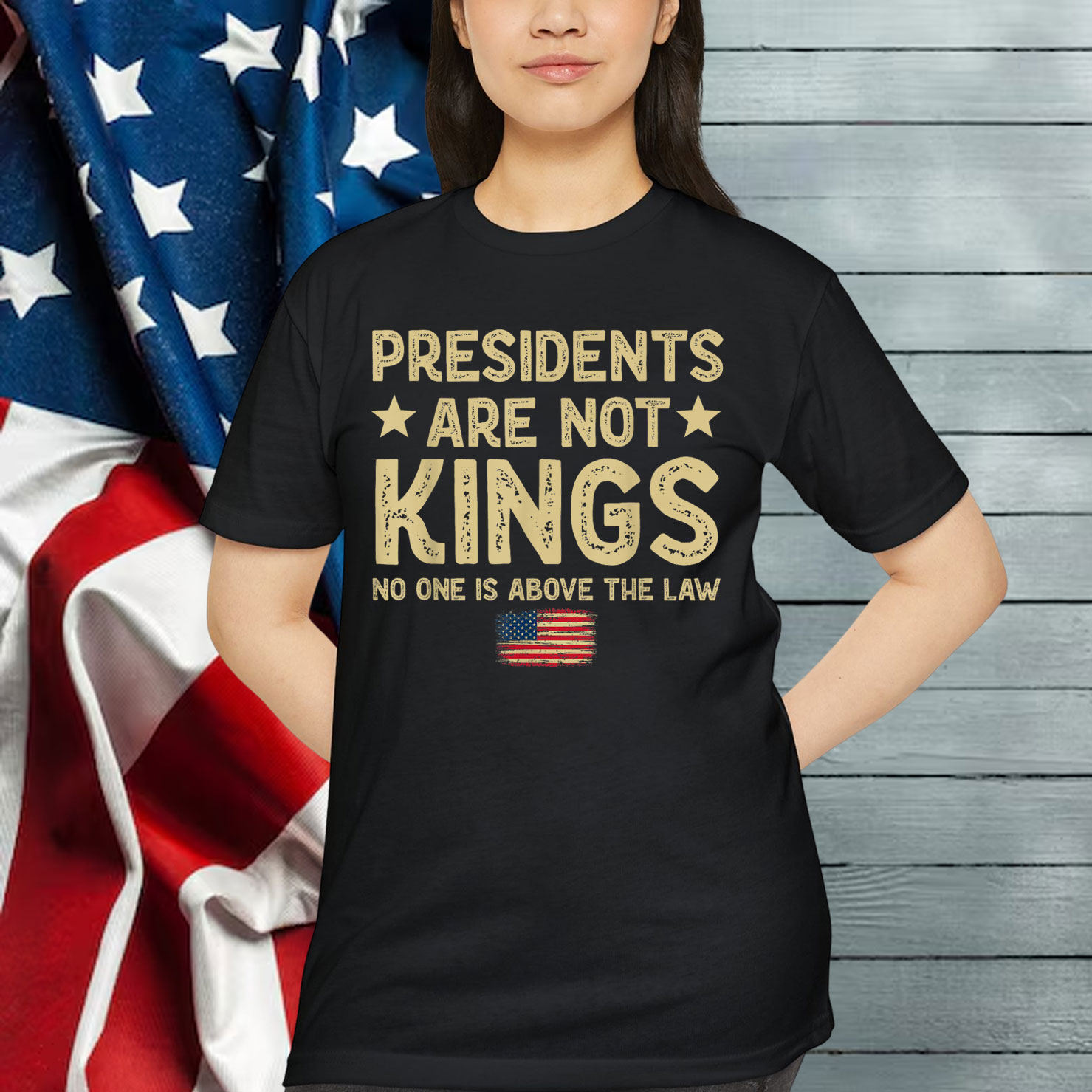 Presidents Are Not Kings USA Flag No Kings In America Shirt