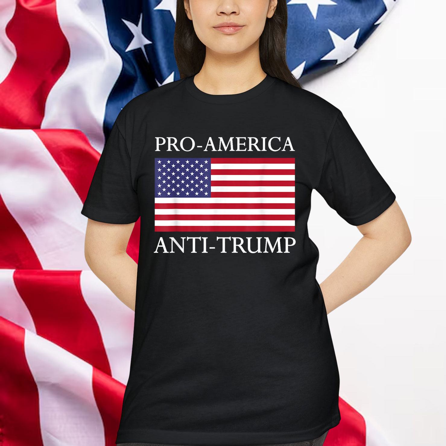 Pro America Anti Trump American USA Shirt