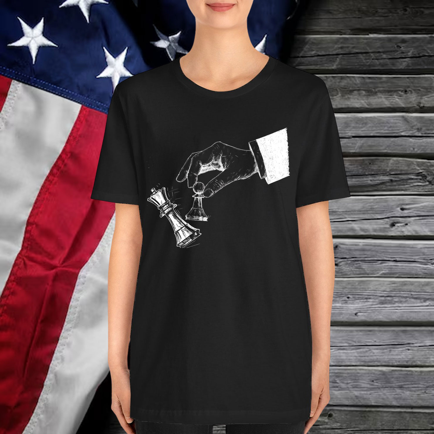 Protest Chess Pawn Knocks Down King Shirt
