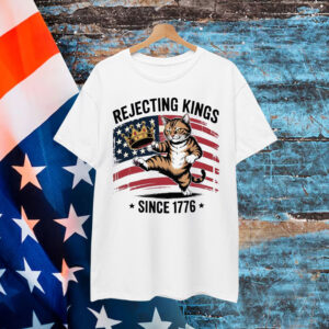 Rebel Cat Kicking Crown Shirt