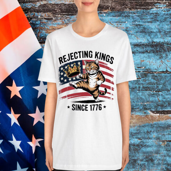 Rebel Cat Kicking Crown Shirt