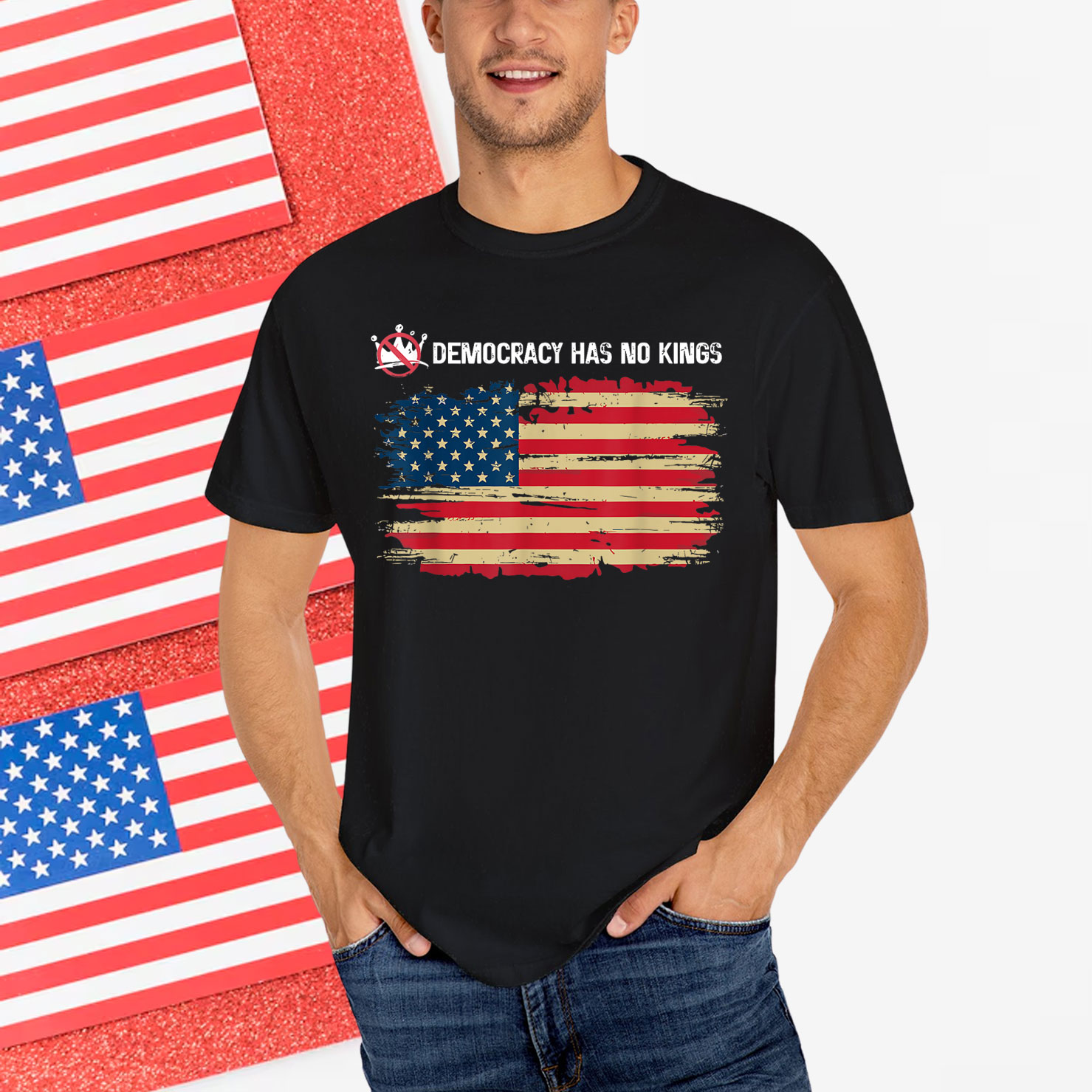 Rejecting Kings Since 1776 Of July Protest Pro Shirt