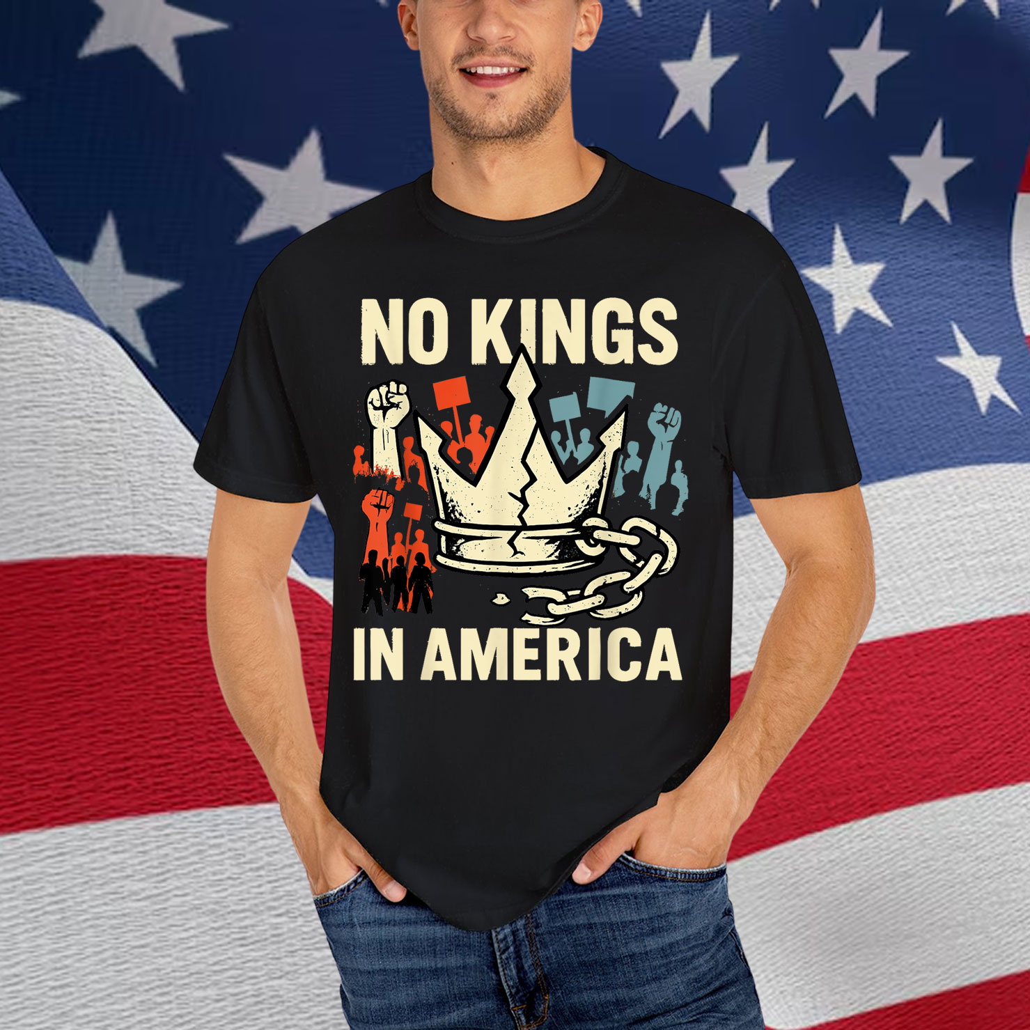Rejecting Kings Since 1776 4th Of July Protest Shirt