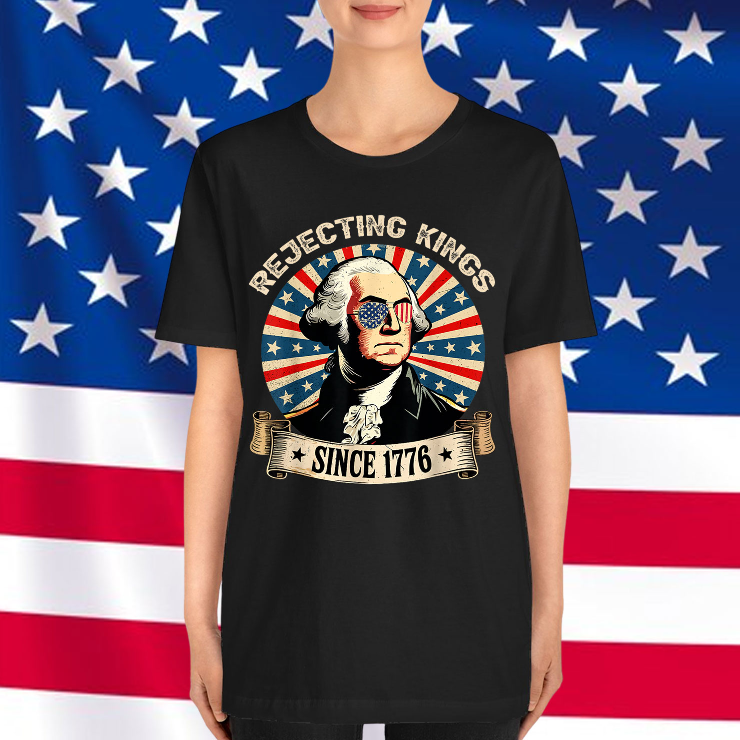 Rejecting Kings Since 1776 4th of July Outfit Shirt