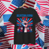 Rejecting Kings Since 1776 July Patriotic Fist Floral Shirt