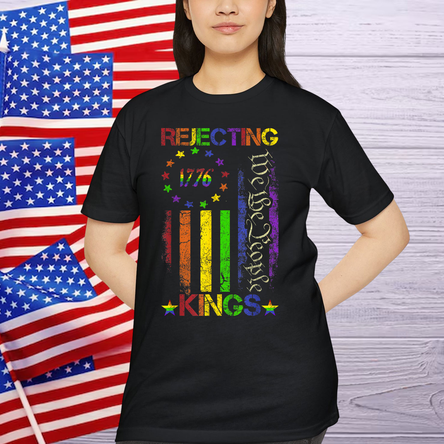 Rejecting Kings Since 1776 American Shirt