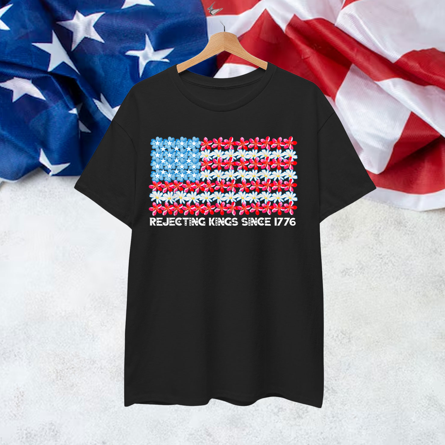 Rejecting Kings 1776 Vintage Flower Shirt